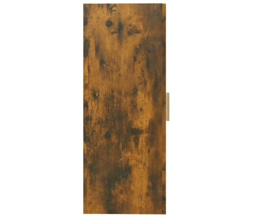 Armario colgante de pared roble ahumado 69,5x34x90 cm