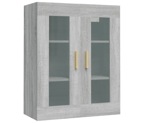 Armario de pared colgante gris Sonoma 69,5x34x90 cm