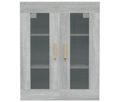 Armario de pared colgante gris Sonoma 69,5x34x90 cm