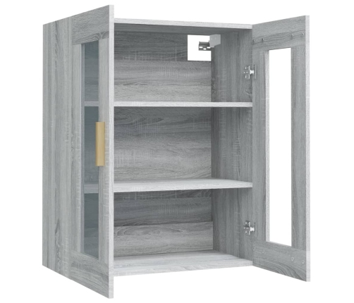 Armario de pared colgante gris Sonoma 69,5x34x90 cm