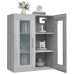 Armario de pared colgante gris Sonoma 69,5x34x90 cm