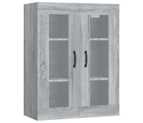 Armario de pared colgante gris Sonoma 69,5x34x90 cm