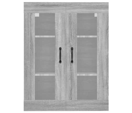 Armario de pared colgante gris Sonoma 69,5x34x90 cm