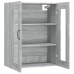 Armario de pared colgante gris Sonoma 69,5x34x90 cm