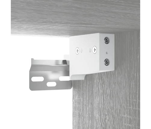 Armario de pared colgante gris Sonoma 69,5x34x90 cm