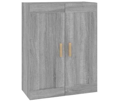 Armario de pared madera ingeniería gris Sonoma 69,5x32,5x90 cm