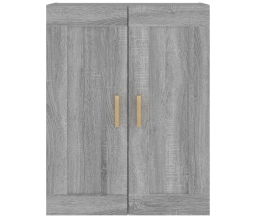 Armario de pared madera ingeniería gris Sonoma 69,5x32,5x90 cm