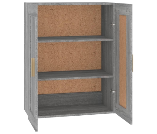 Armario de pared madera ingeniería gris Sonoma 69,5x32,5x90 cm