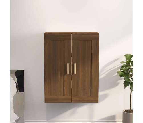 Armario de pared madera ingeniería roble marrón 69,5x32,5x90 cm