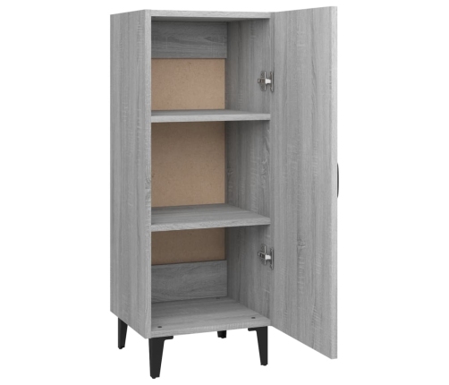 Aparador de madera contrachapada gris Sonoma 34,5x34x90 cm