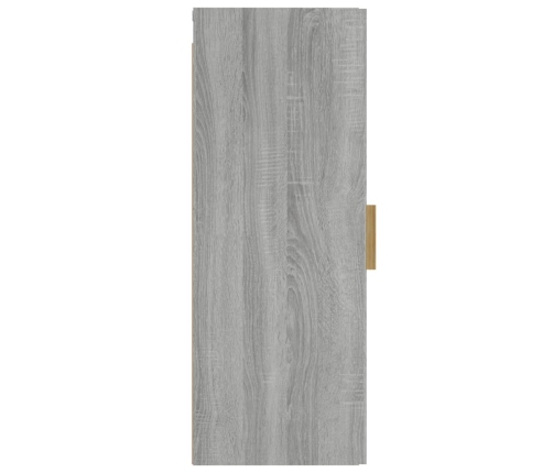 Armario de pared madera contrachapada gris Sonoma 34,5x34x90 cm