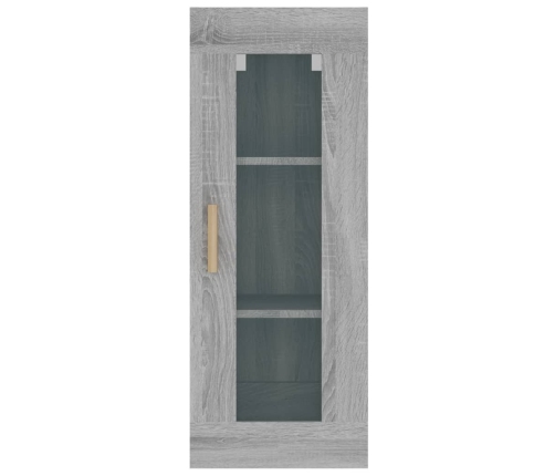 Armario de pared colgante gris Sonoma 34,5x34x90 cm