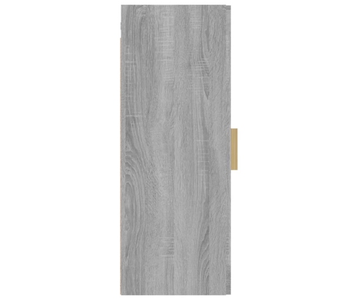 Armario de pared colgante gris Sonoma 34,5x34x90 cm