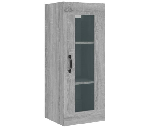 Armario de pared colgante gris Sonoma 34,5x34x90 cm