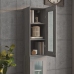 Armario de pared colgante gris Sonoma 34,5x34x90 cm