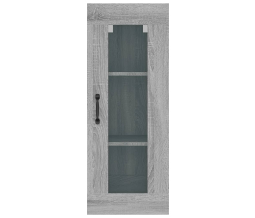 Armario de pared colgante gris Sonoma 34,5x34x90 cm