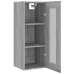 Armario de pared colgante gris Sonoma 34,5x34x90 cm