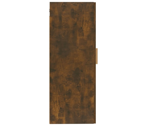 Armario de pared madera contrachapada roble ahumado 35x34x90 cm