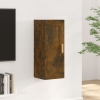 Armario de pared madera contrachapada roble ahumado 35x34x90 cm