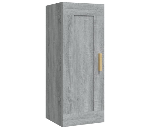 Armario de pared madera de ingeniería gris Sonoma 35x34x90 cm