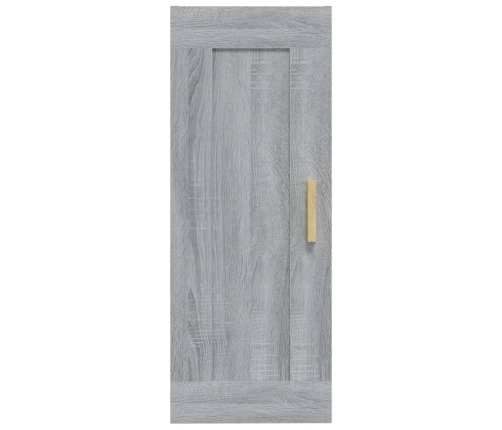 Armario de pared madera de ingeniería gris Sonoma 35x34x90 cm