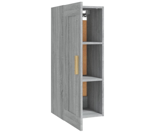 Armario de pared madera de ingeniería gris Sonoma 35x34x90 cm