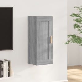 Armario de pared madera de ingeniería gris Sonoma 35x34x90 cm