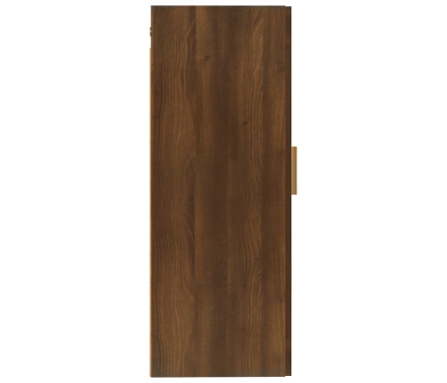 Armario de pared madera de ingeniería marrón roble 35x34x90 cm