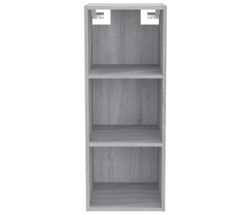 Armario de pared madera ingeniería gris Sonoma 34,5x32,5x90 cm