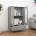 Aparador alto de madera contrachapada gris Sonoma 70x31x115 cm