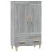 Aparador alto de madera contrachapada gris Sonoma 70x31x115 cm