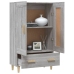 Aparador alto de madera contrachapada gris Sonoma 70x31x115 cm