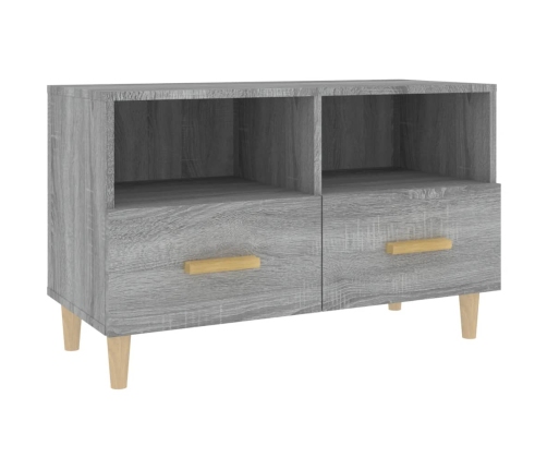 Mueble de TV madera de ingeniería gris Sonoma 80x36x50 cm