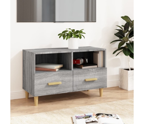 Mueble de TV madera de ingeniería gris Sonoma 80x36x50 cm