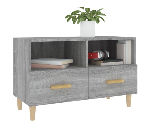 Mueble de TV madera de ingeniería gris Sonoma 80x36x50 cm