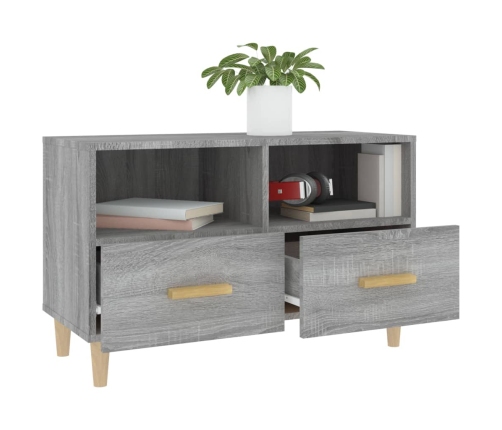 Mueble de TV madera de ingeniería gris Sonoma 80x36x50 cm