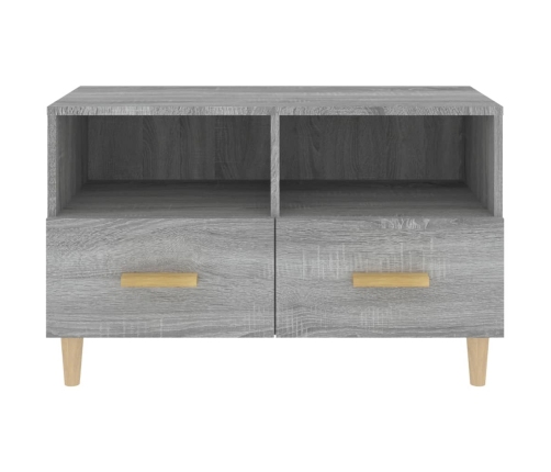 Mueble de TV madera de ingeniería gris Sonoma 80x36x50 cm