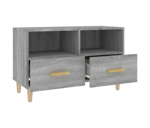 Mueble de TV madera de ingeniería gris Sonoma 80x36x50 cm