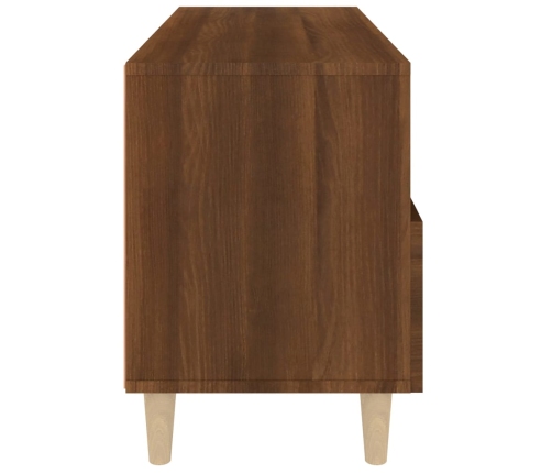 Mueble para TV madera contrachapada roble marrón 80x36x50 cm