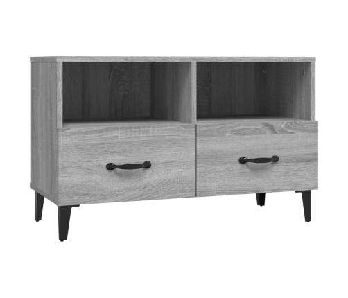 Mueble para TV madera contrachapada gris Sonoma 80x30x30 cm