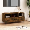 Mueble para TV madera contrachapada roble ahumado 102x35x50 cm