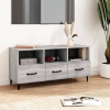 Mueble de TV madera contrachapada gris Sonoma 102x35x50 cm