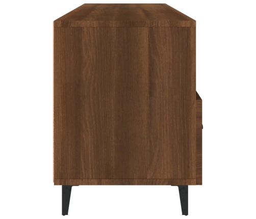 Mueble para TV madera contrachapada roble marrón 102x35x50 cm