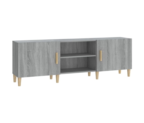 Mueble para TV madera contrachapada gris Sonoma 150x30x50 cm