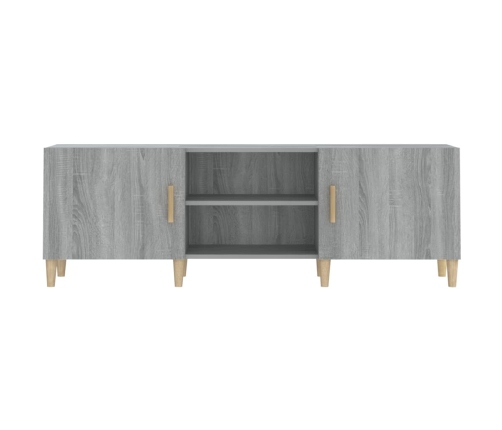 Mueble para TV madera contrachapada gris Sonoma 150x30x50 cm