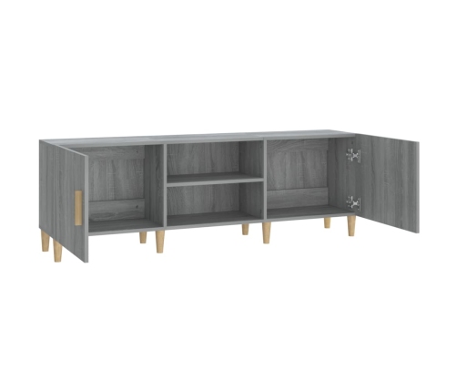 Mueble para TV madera contrachapada gris Sonoma 150x30x50 cm