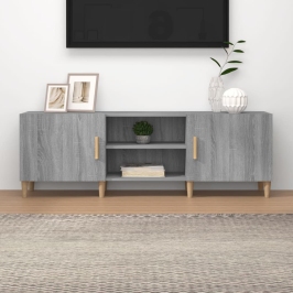 Mueble para TV madera contrachapada gris Sonoma 150x30x50 cm