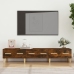 vidaXL Mueble de TV madera contrachapada roble ahumado 150x34,5x30 cm