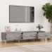 Mueble para TV madera contrachapada gris Sonoma 150x34,5x30 cm