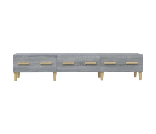 Mueble para TV madera contrachapada gris Sonoma 150x34,5x30 cm